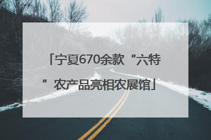 宁夏670余款“六特”农产品亮相农展馆